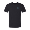 Front view of black GLOCK Gen6 T‑shirt featuring small GLOCK logo on the left chest
